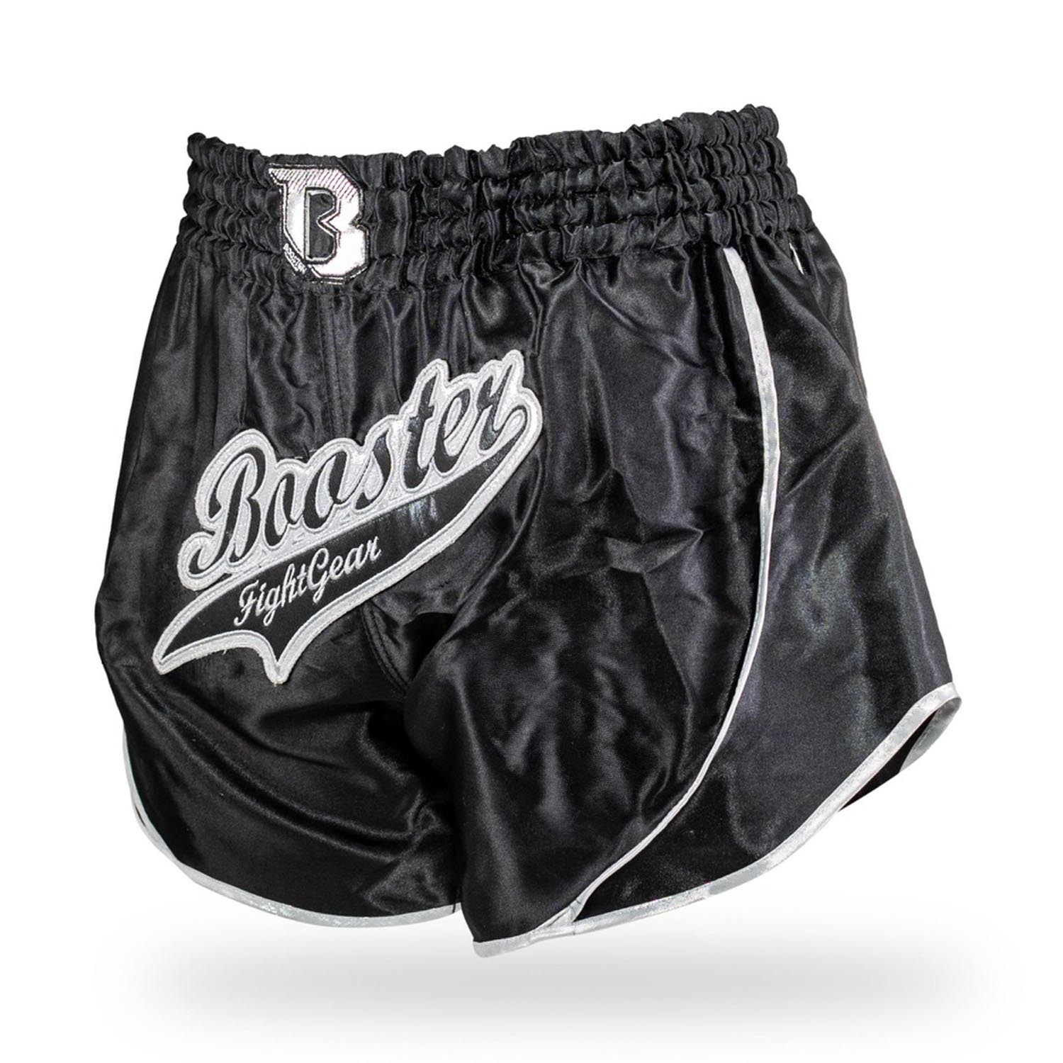 Booster Muay Thai Shorts, Retro Slugger 3, schwarz XL