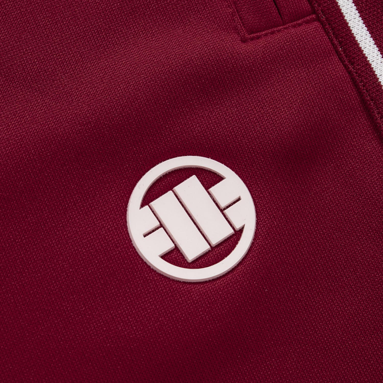 Pit Bull West Coast Jogging Pants, Tape Logo, wine red, L