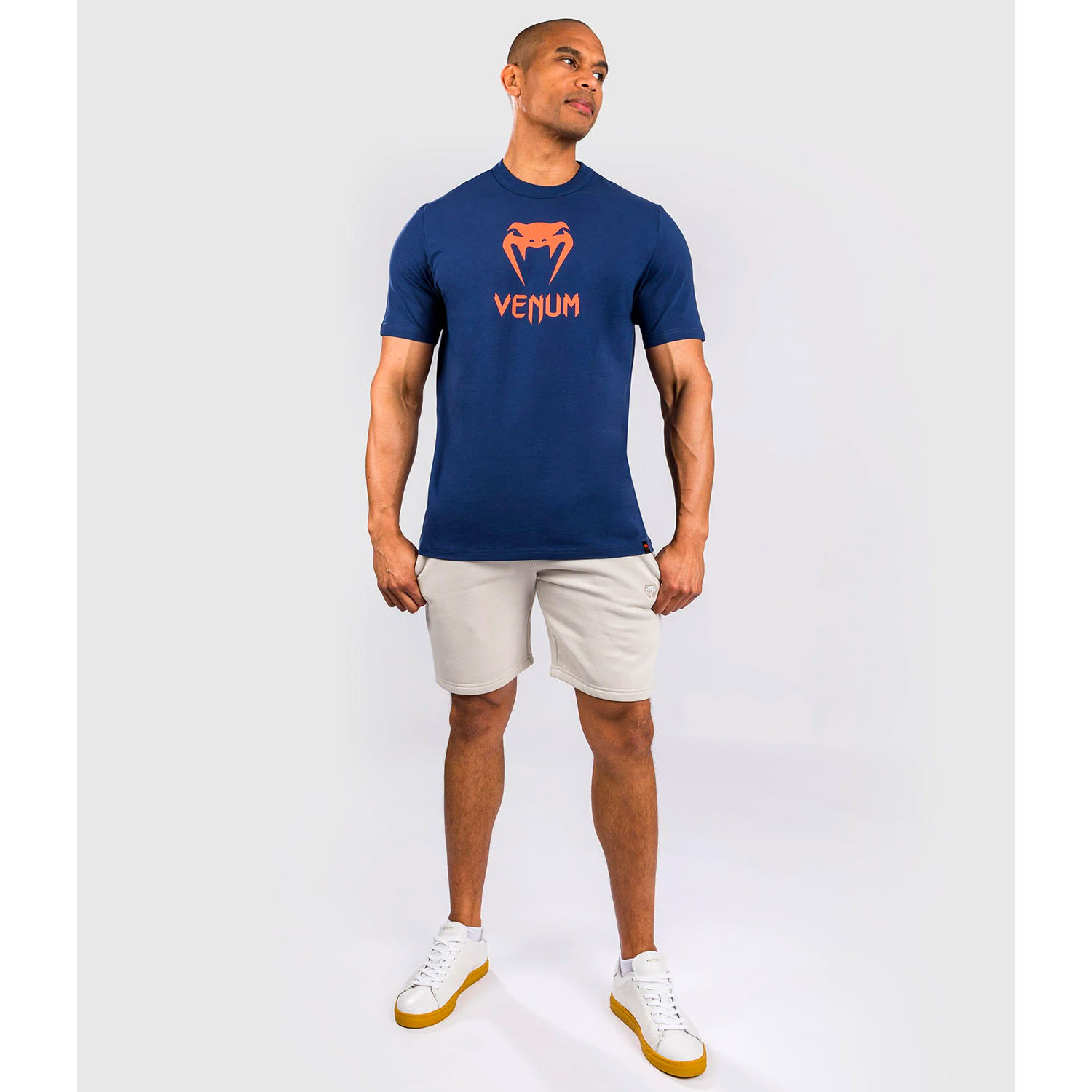 VENUM T-Shirt, Classic, navy-orange, S