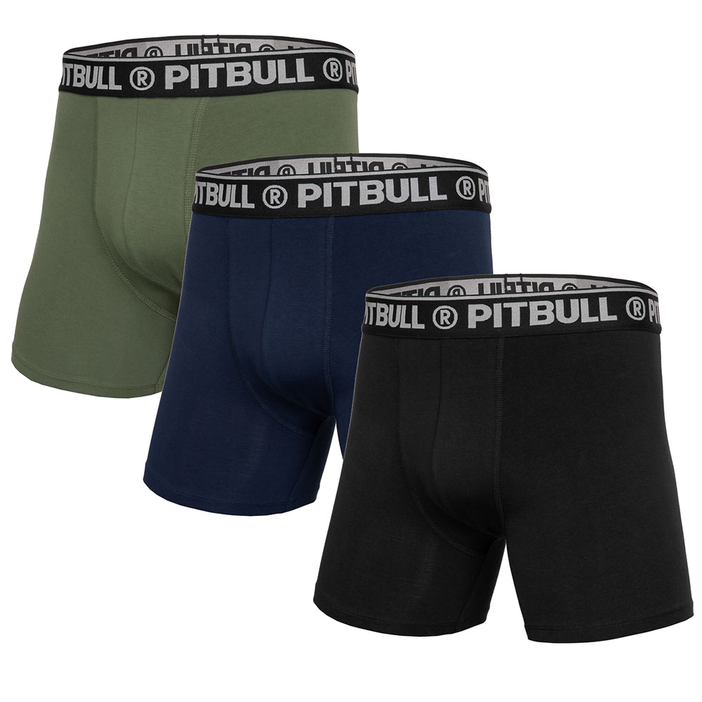 Pit Bull West Coast Boxer, 3er Pack, olive-navy-schw, XL