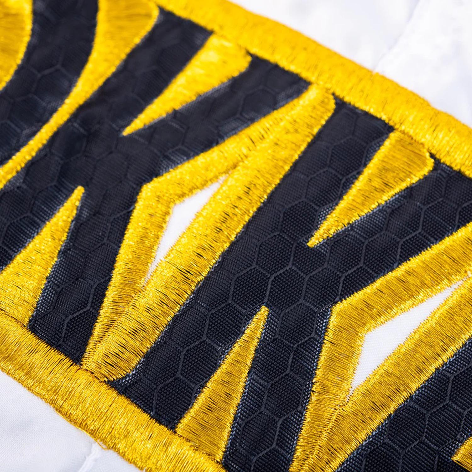 YOKKAO Muay Thai Shorts, Original Gold, white-yellow-black, XXL