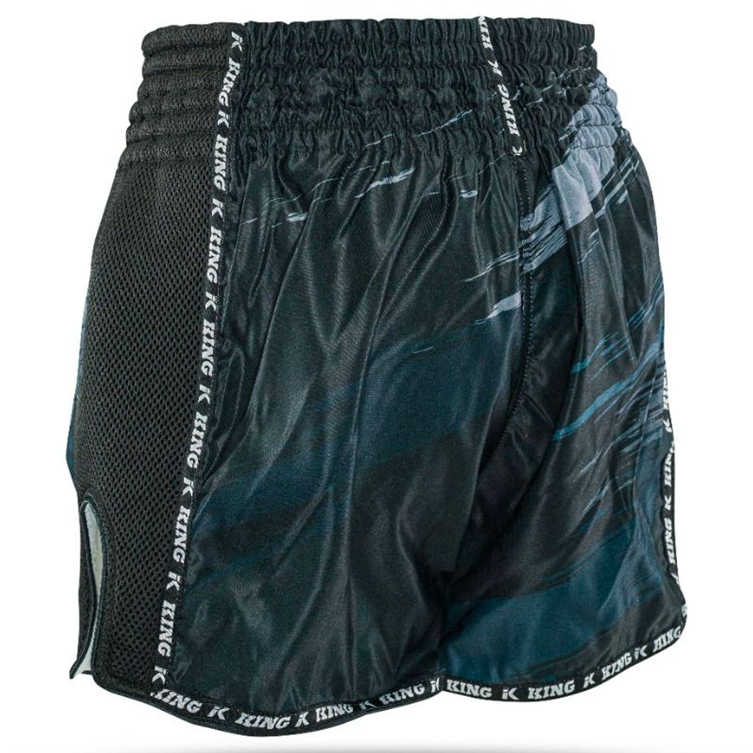 KING PRO Boxing Muay Thai Shorts, Storm 1, schwarz, S
