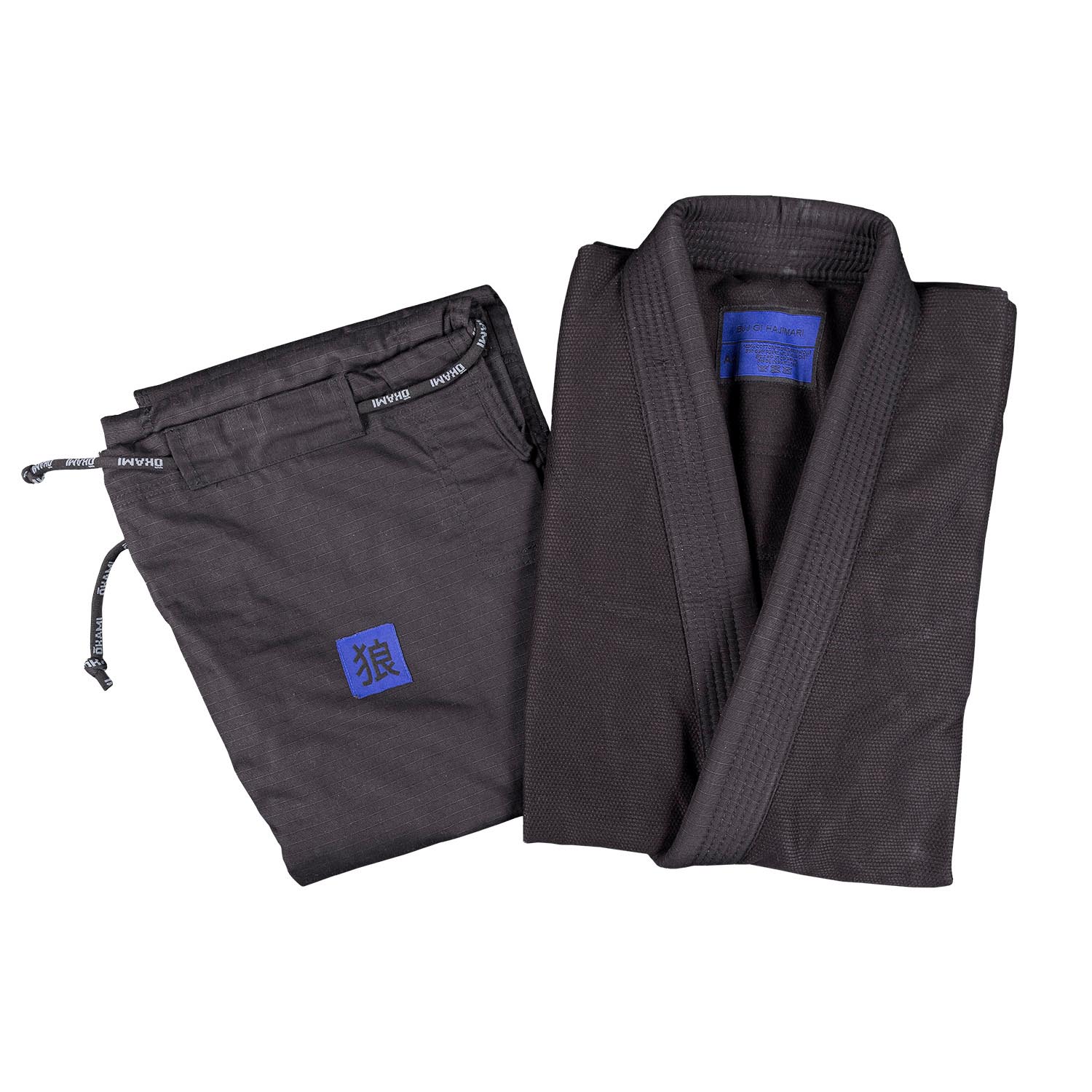 OKAMI BJJ GI, Hajimari, black, A4