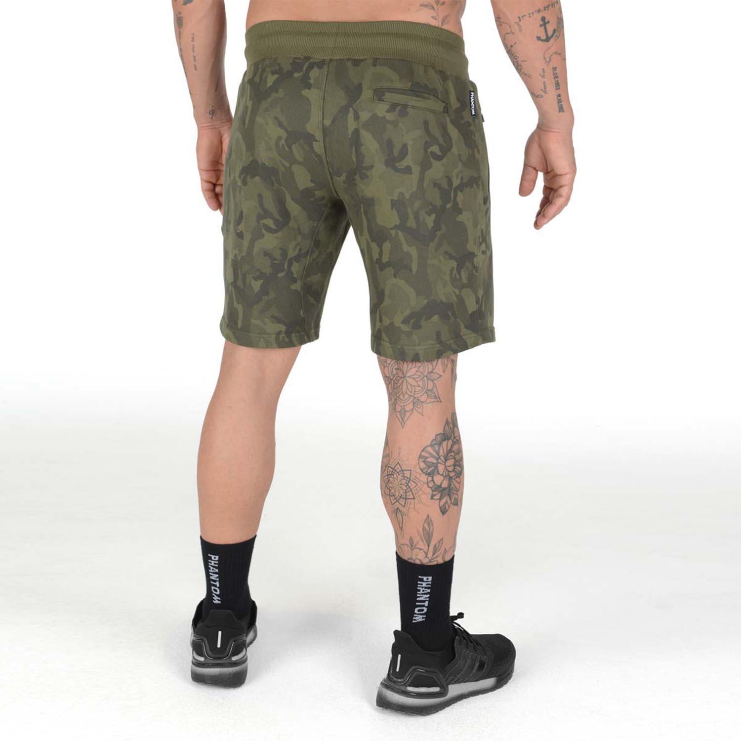 Phantom Athletics Fitness Shorts, Radar, camo-olive, M