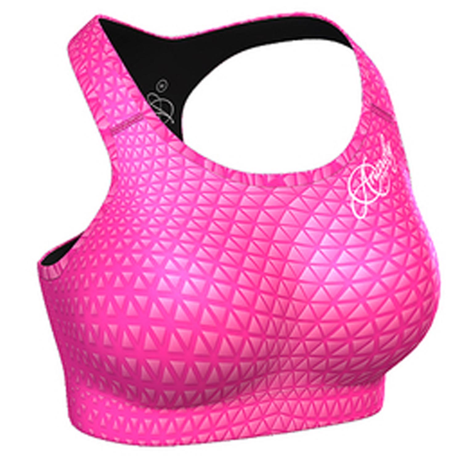 Anarchy Apparel Sports Bra, Magenta, XL