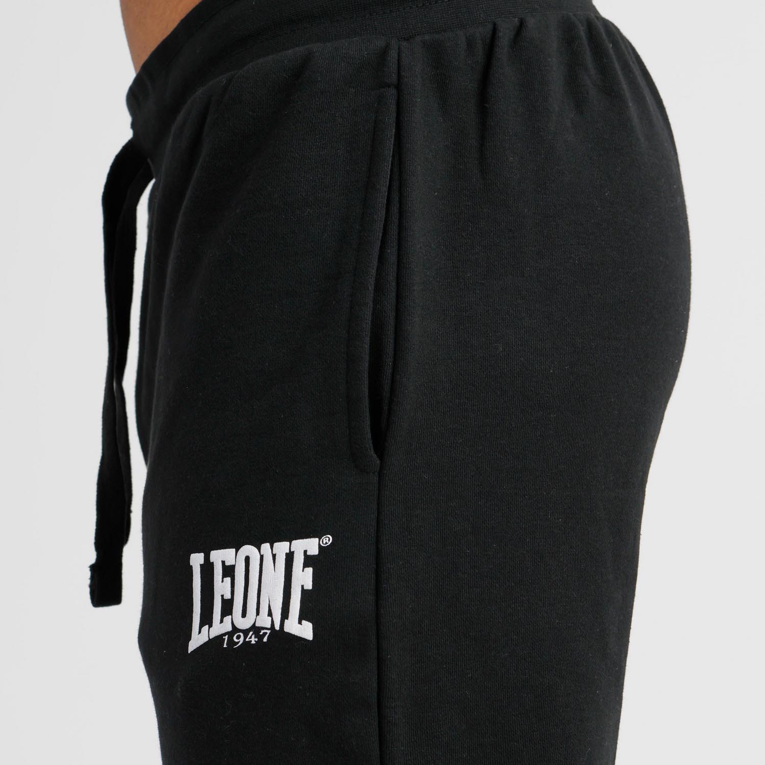 LEONE Jogging Pants, Boxing, black-white, M