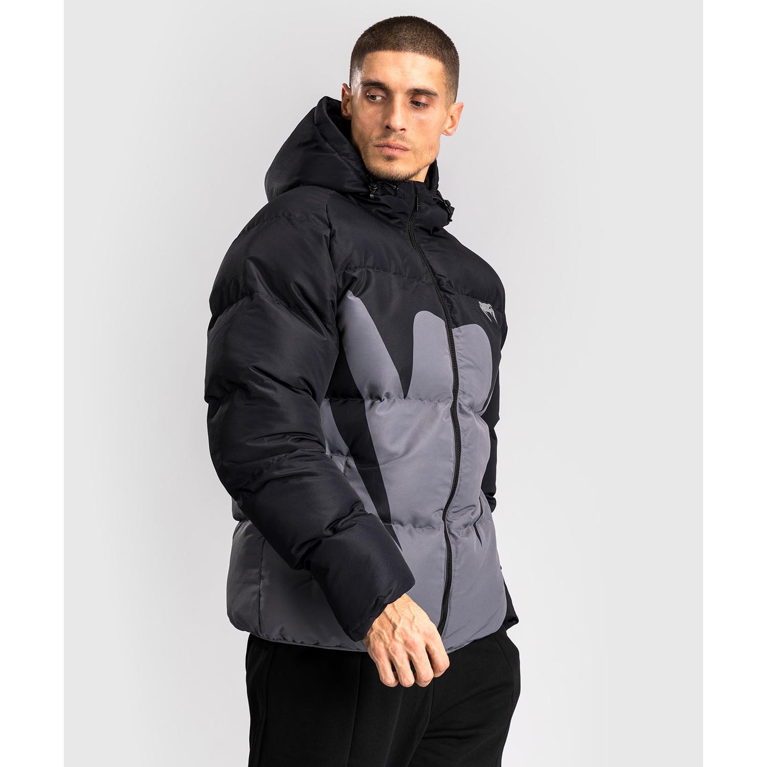 VENUM Daunenjacke, Attack, schwarz-grau, S