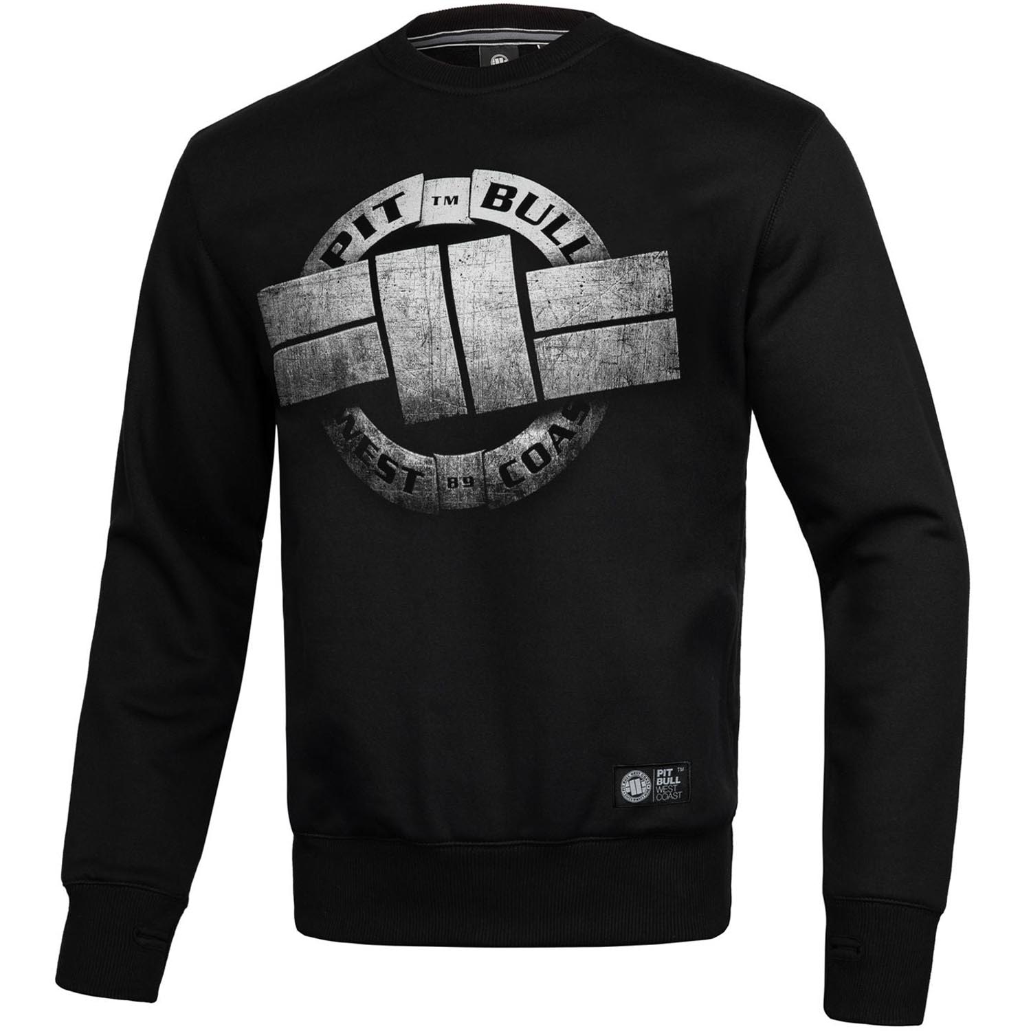 Pit Bull West Coast Sweater, Steel Logo X, black, XL