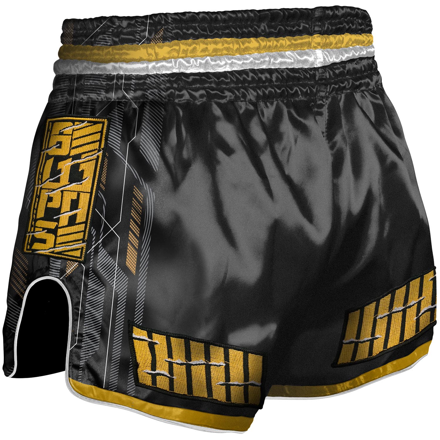 8 WEAPONS Muay Thai Shorts, Samurai 2.0, gold, S