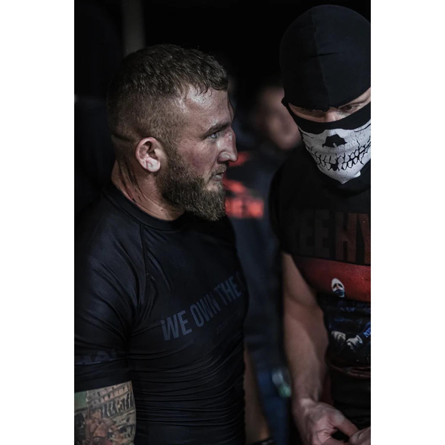 ASKARI Rashguard, S/S, We Own The Cage, black, XXL