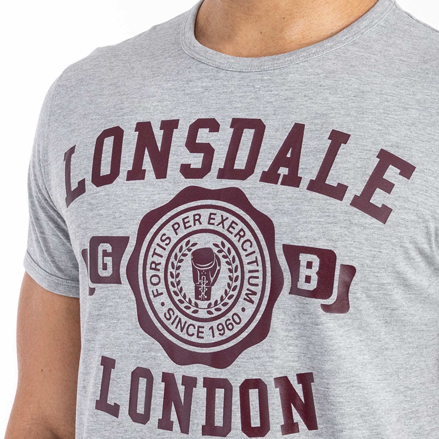 Lonsdale T-Shirt, Murrister, grey, XXXL