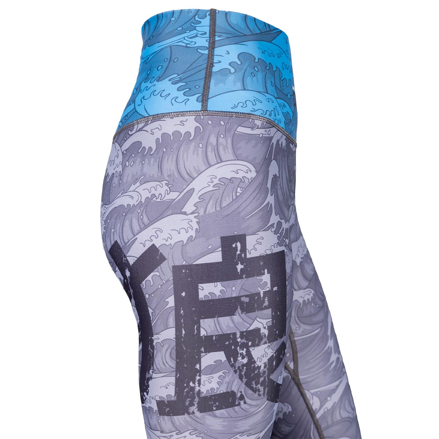 OKAMI Leggings, Damen, Kois, grau-blau, L