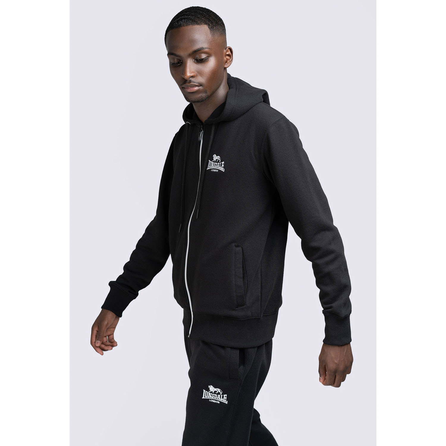 Lonsdale Tracksuit, Rottingean, black, S