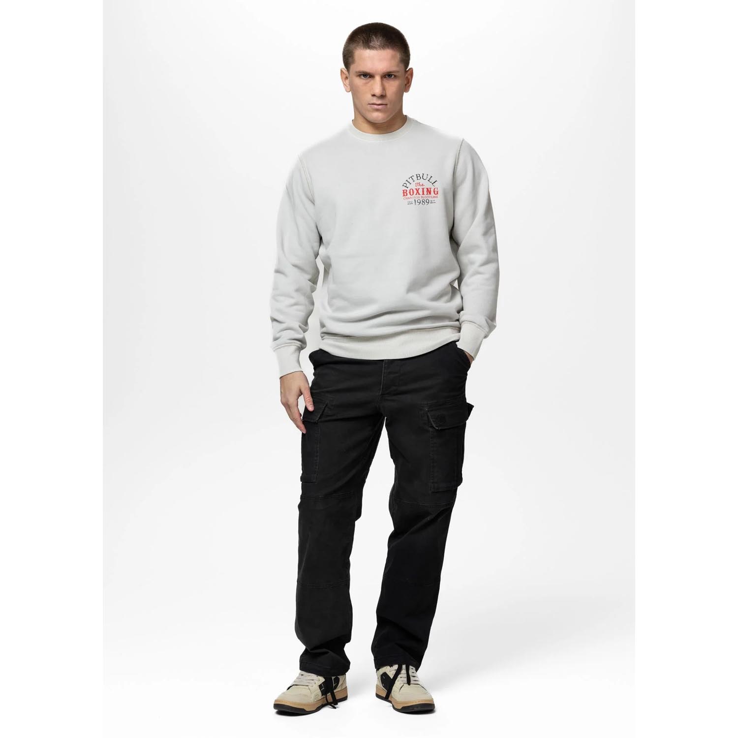 Pit Bull West Coast Pullover, Champion Bloodline, white, XXXL