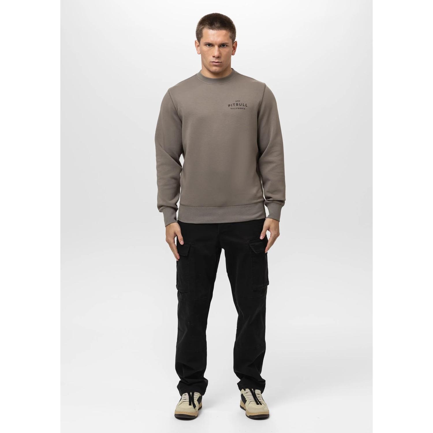 Pit Bull West Coast Pullover, Sampson, taupe, XXXL