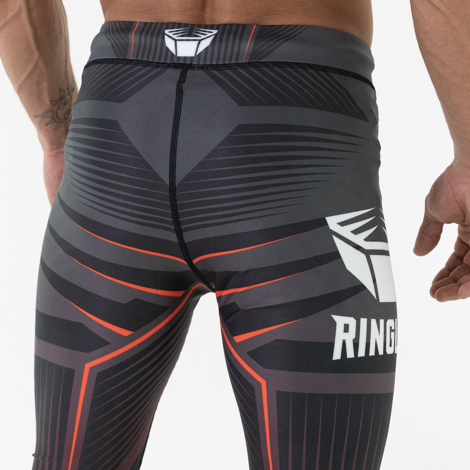 RINGLIFE Compression Pants - Octaring schwarz-rot S