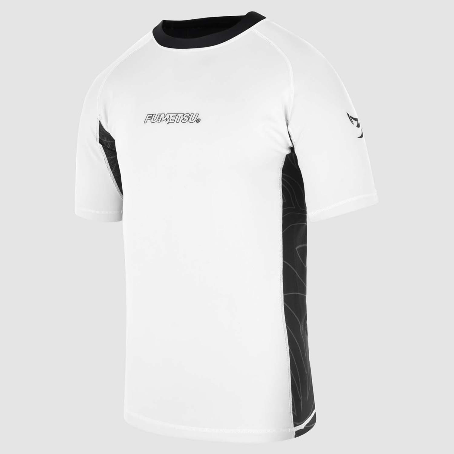Fumetsu Rashguard, S/S, Icon, weiß-schwarz, XL
