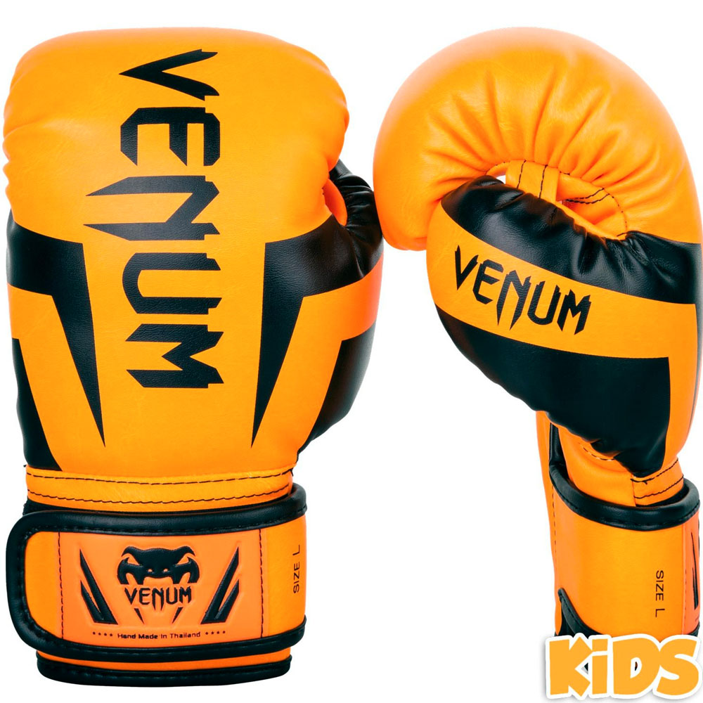 VENUM Boxing Gloves, Elite, Kids, orange, S