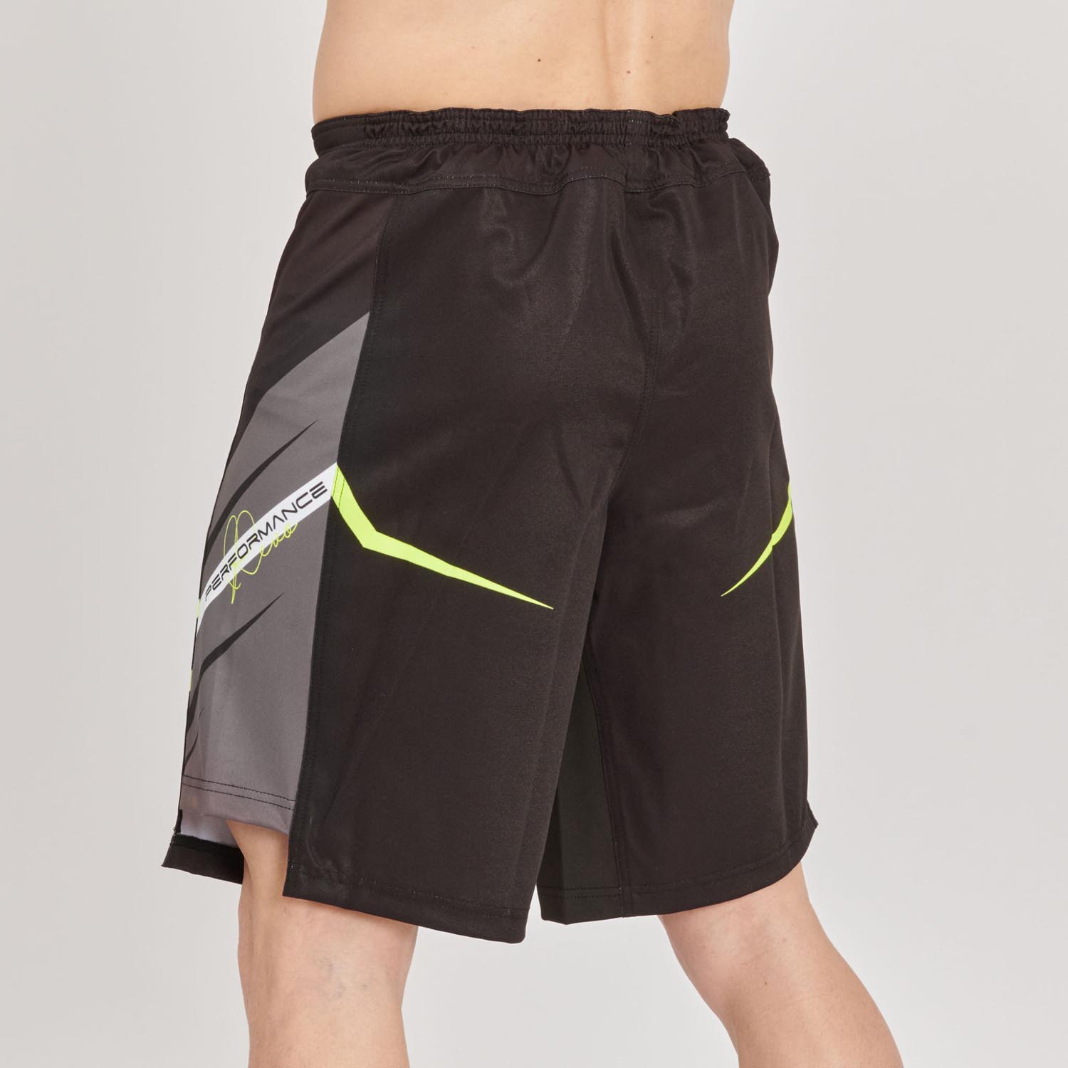 LEONE MMA Fight Shorts, Revo Fluo, AB957F, black, M