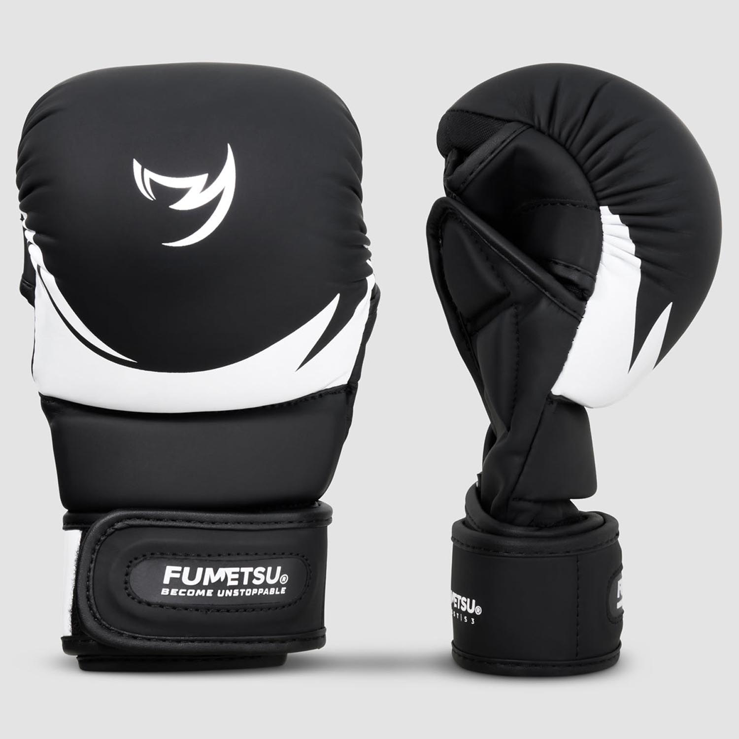 Fumetsu MMA Sparring Gloves, Ghost S3, black-white, L/XL