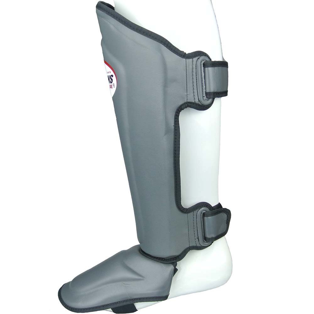 TWINS Special Shin Guards, SGMC-10, Skintex, grey, L