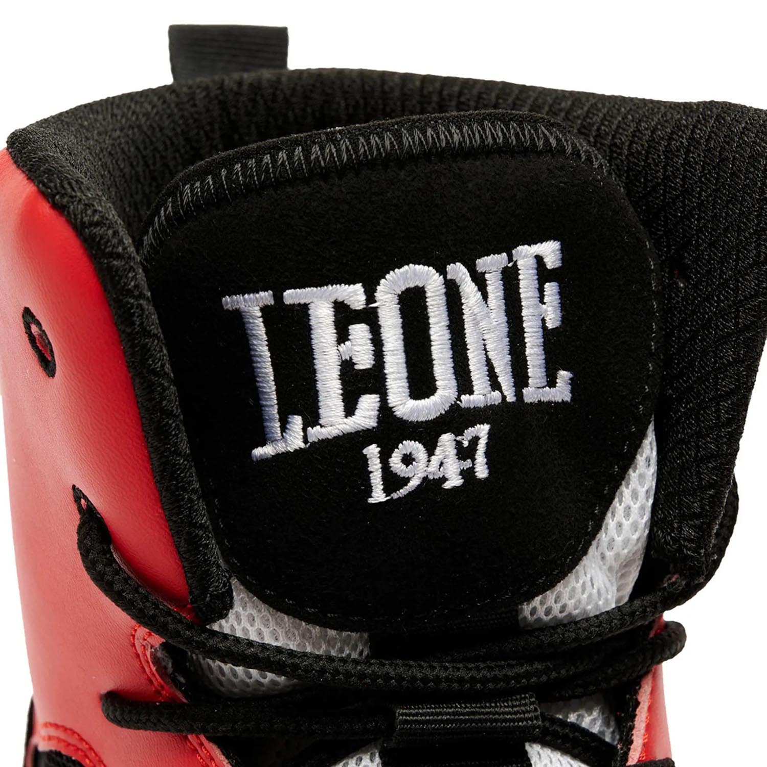 LEONE Boxing Shoes, Premium, red, 46