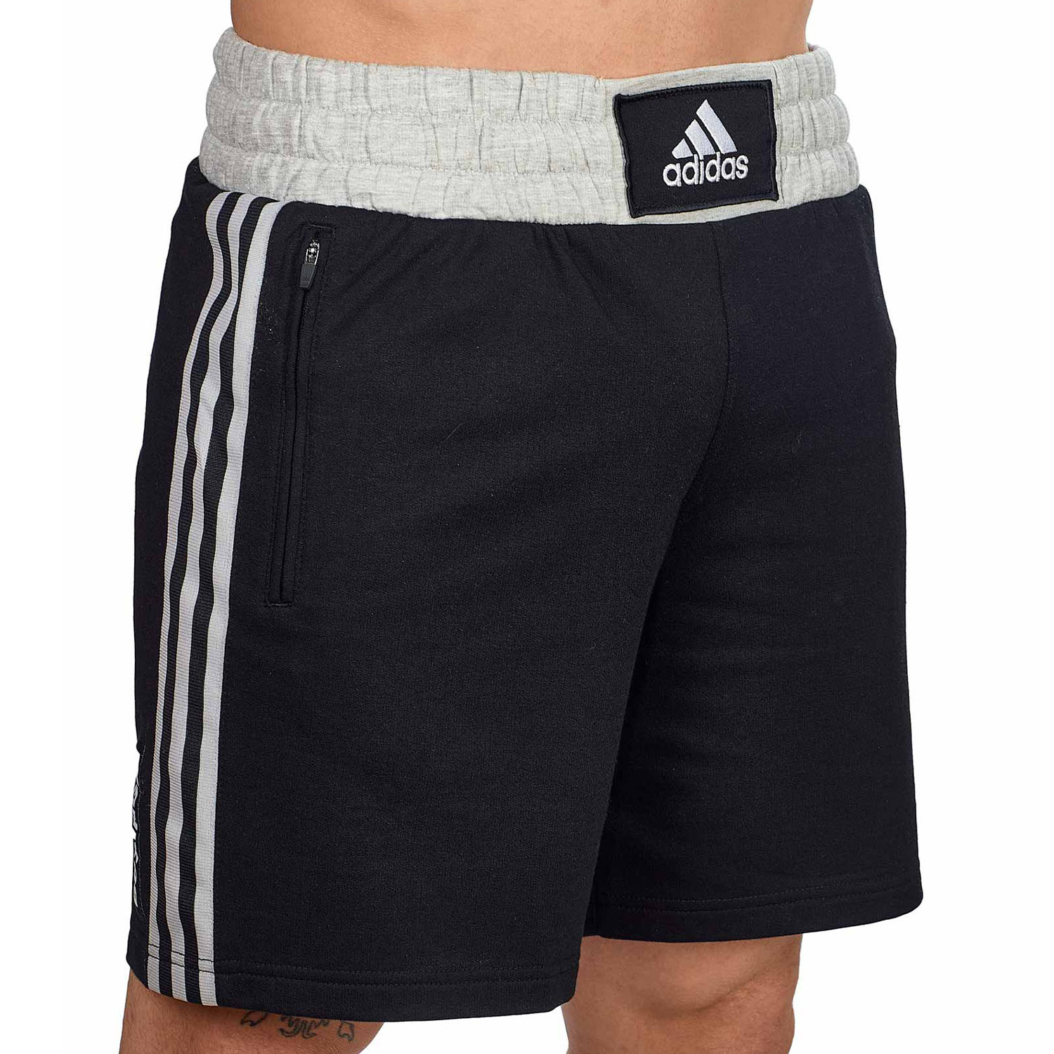 adidas Fitness Shorts, Boxwear Traditional, black-white, XXL