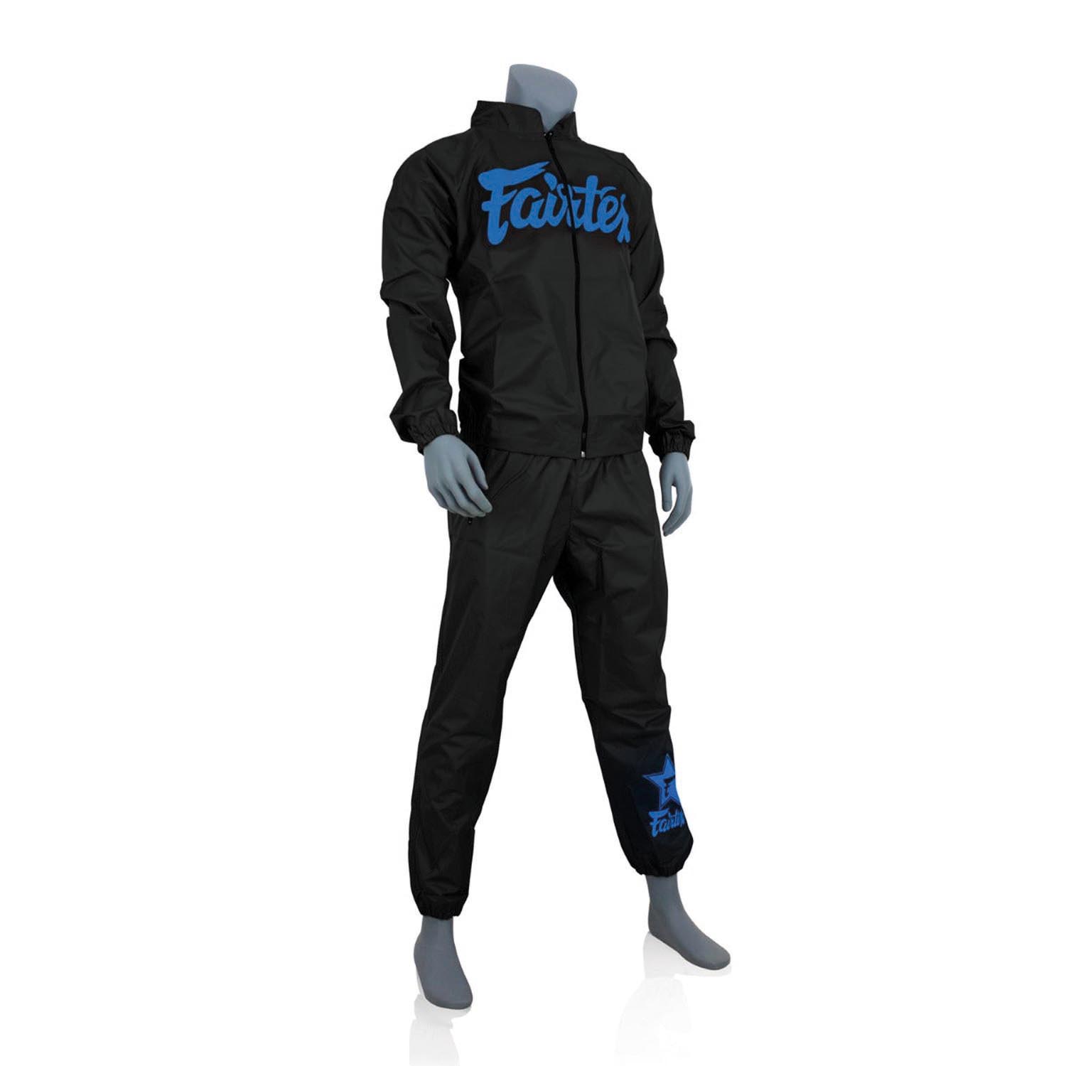 Fairtex Schwitzanzug, VS3, schwarz-blau, S