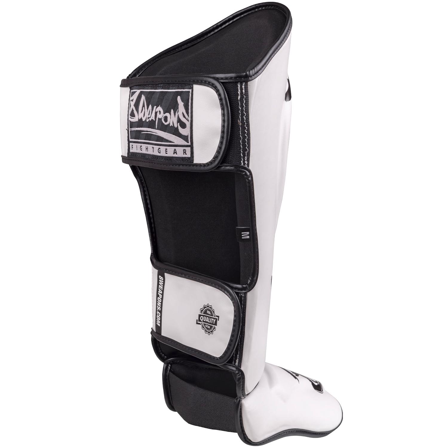 8 WEAPONS Shin Guards, Unlimited 2.0, white-black, M