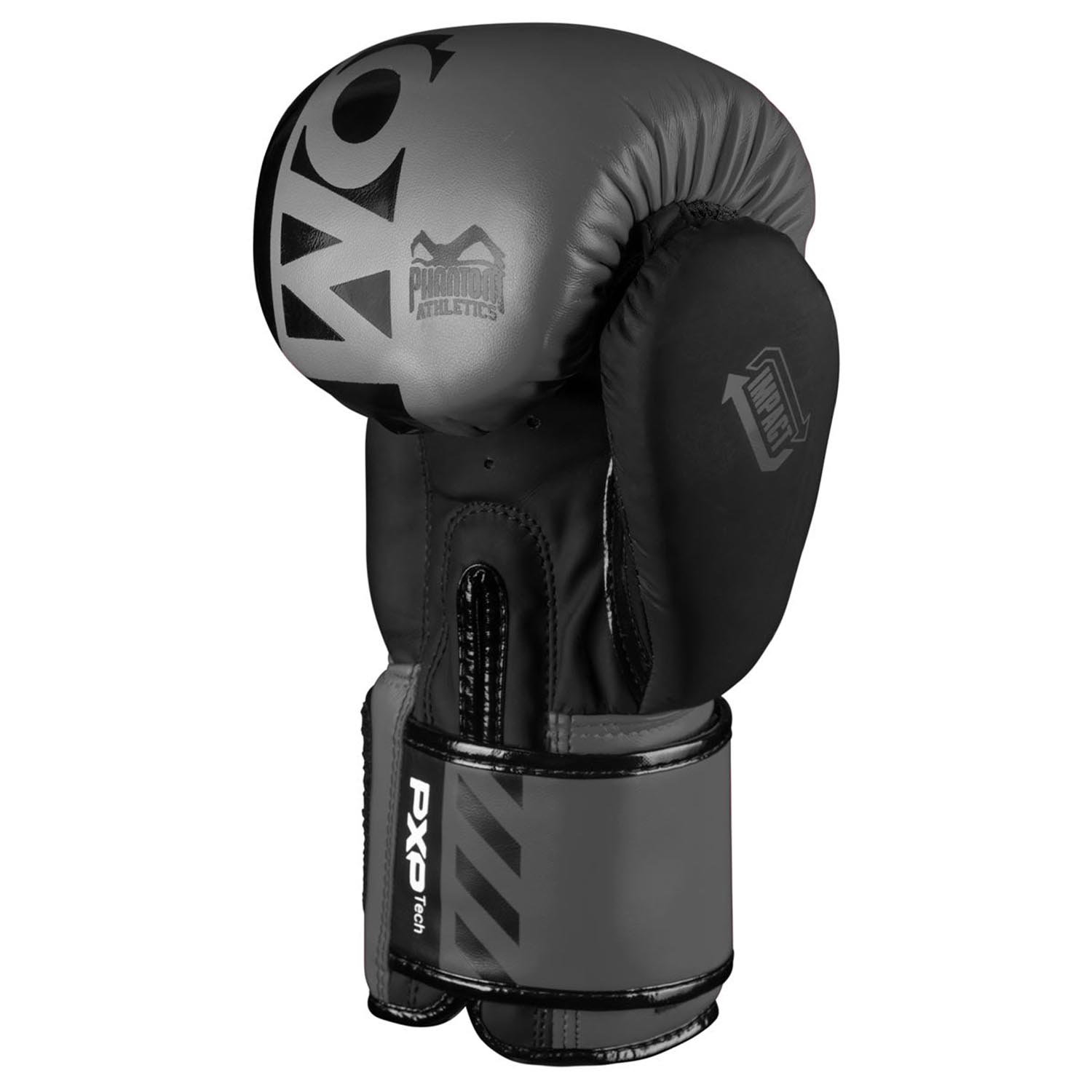Phantom Athletics Boxing Gloves, Apex, grey-black, 10 Oz