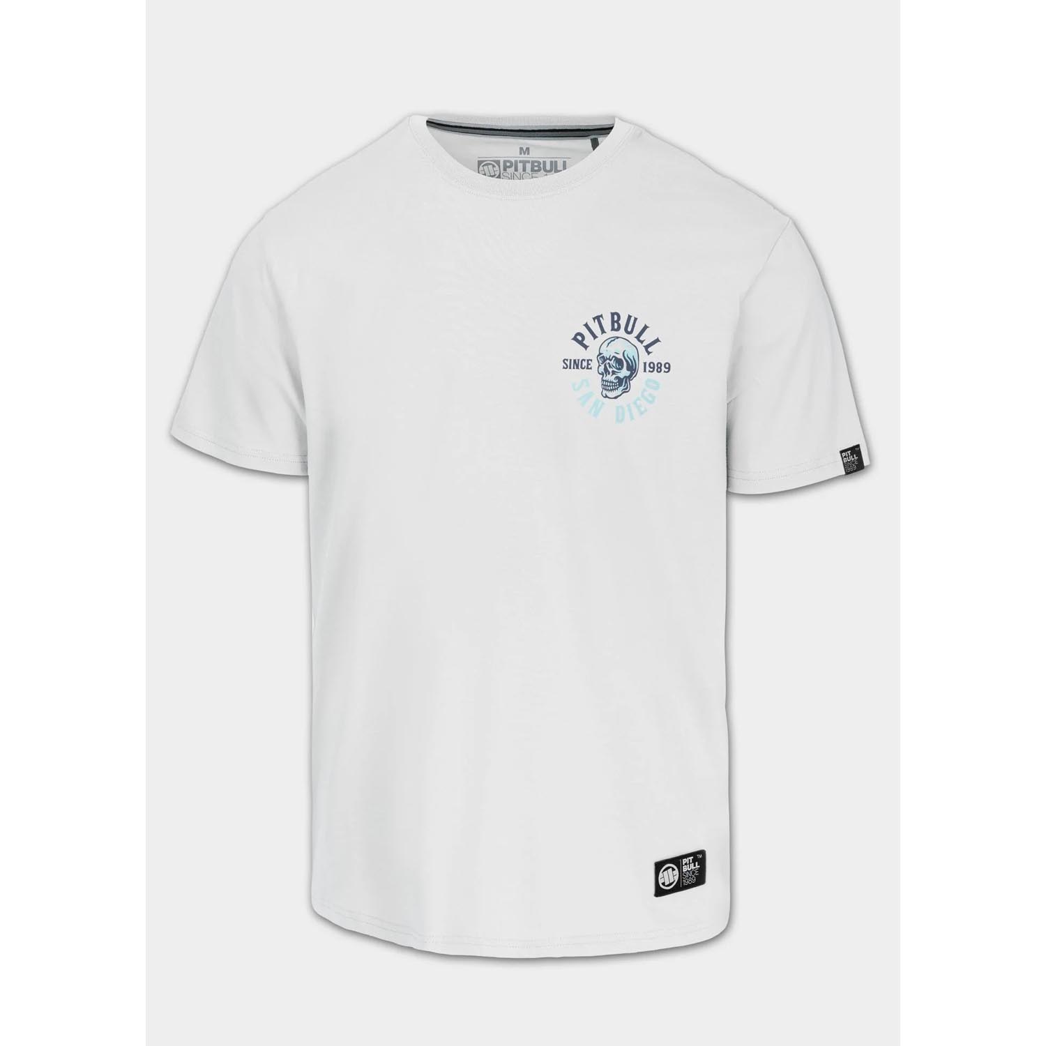 Pit Bull West Coast, T-Shirt, Skull Surf, white-blue, XXXL