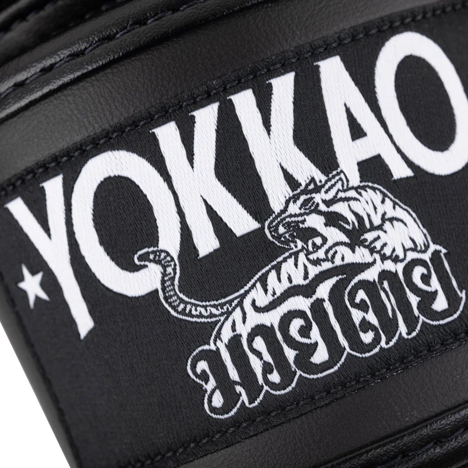 YOKKAO Boxing Gloves, Powers, black, 16 Oz