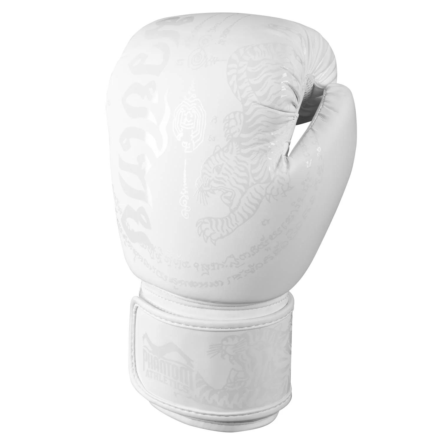 Phantom Athletics Boxing Gloves, Muay Thai, frost white, 16 Oz