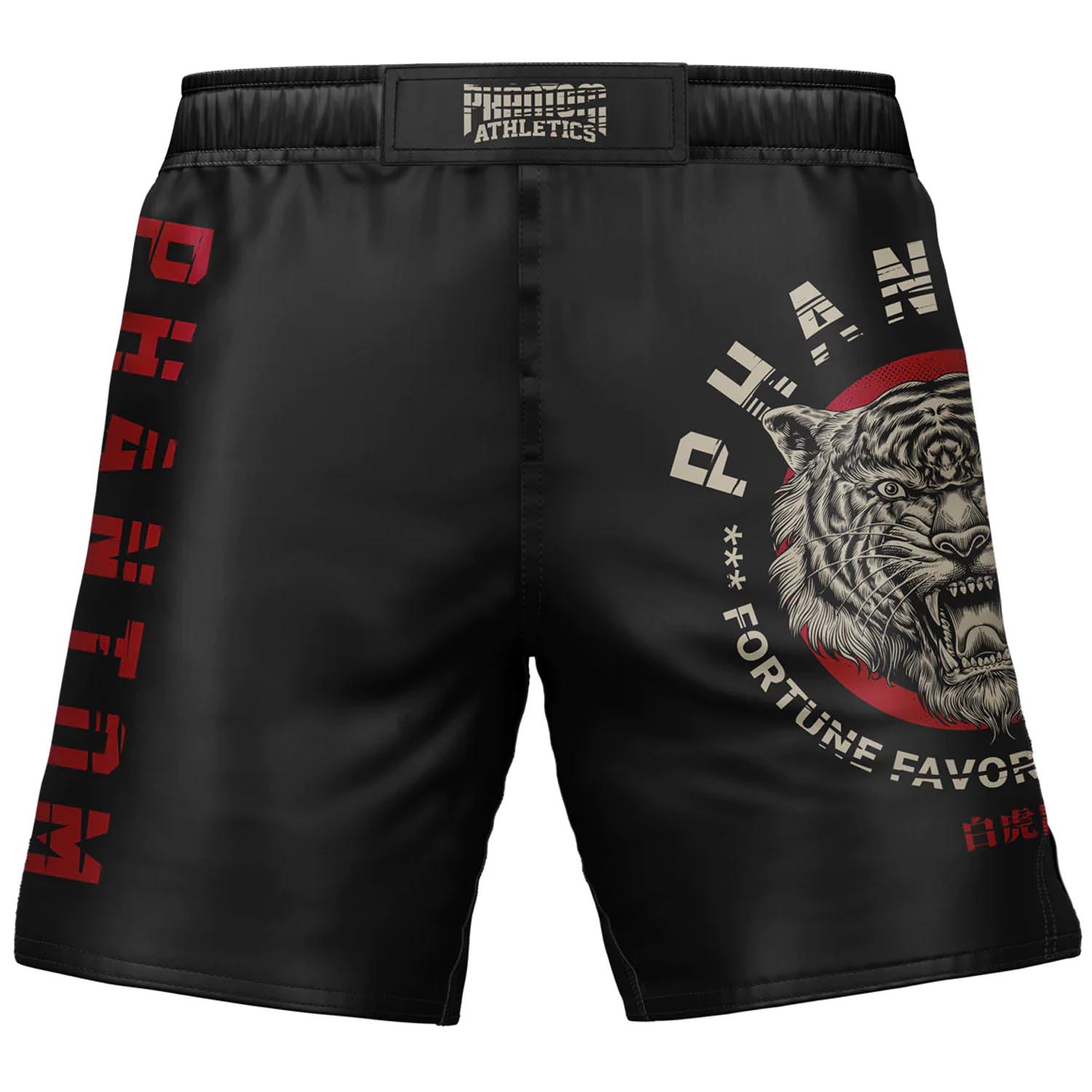 Phantom Athletics MMA Fight Shorts, Evo Tiger Unit, schwarz, XXL