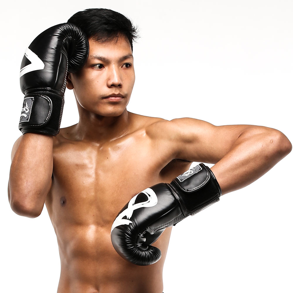 8 WEAPONS Boxhandschuhe, BIG 8 Premium, schwarz, 14 Oz