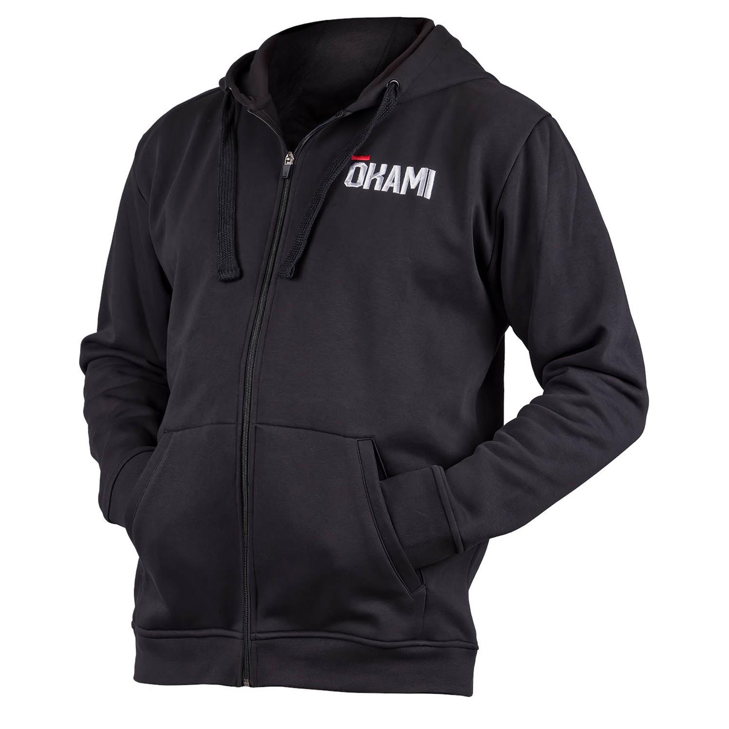 OKAMI Zip Hoody, Kanji, black, M