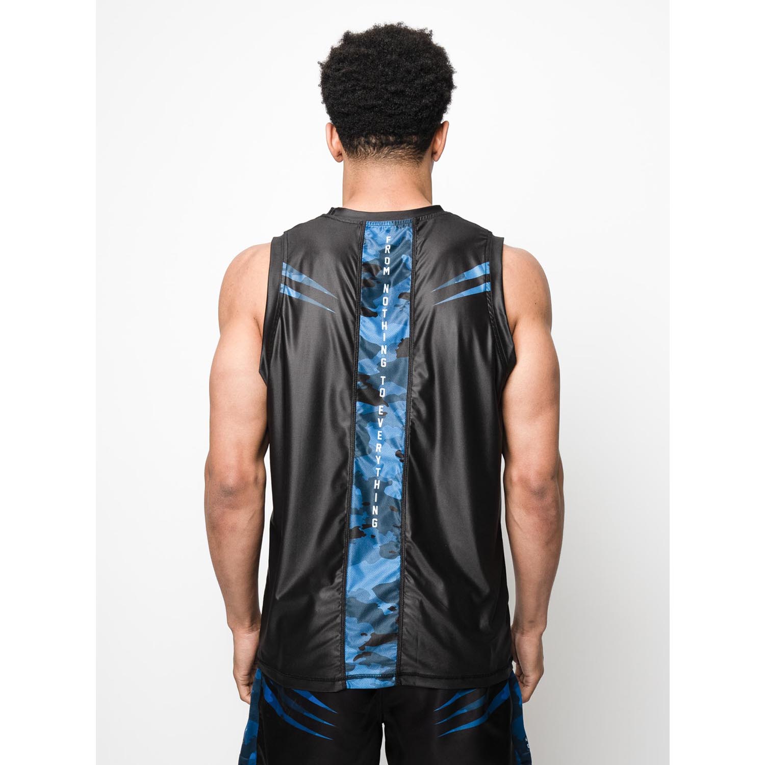 RINGLIFE Functional Tank Top, Unit, black-blue camo, XXL