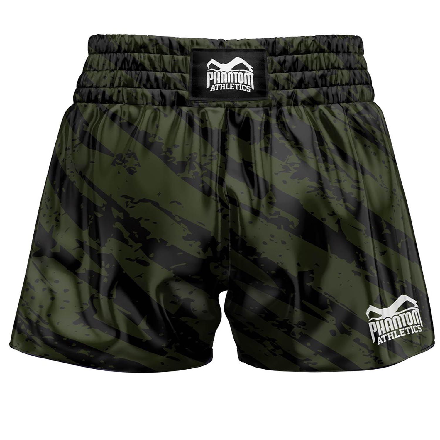 Phantom Athletics Muay Thai Shorts, Camo Tiger, olive, S