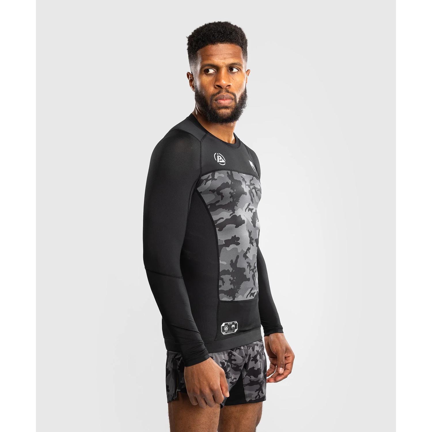 VENUM Rashguards, L/S, Polaris, black-grey, XXL