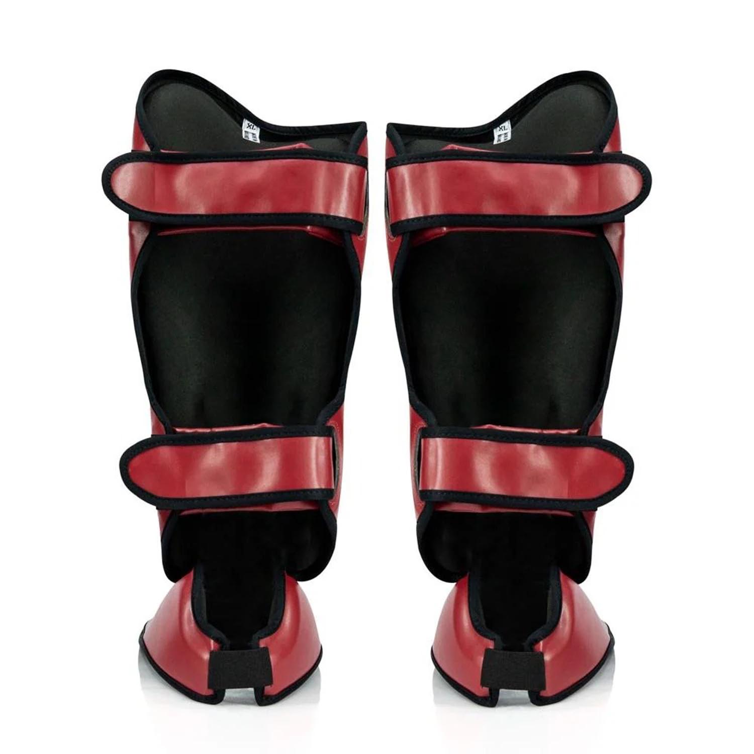 Fairtex Shin Guard, SP9 Ultra Ergo, red, XL