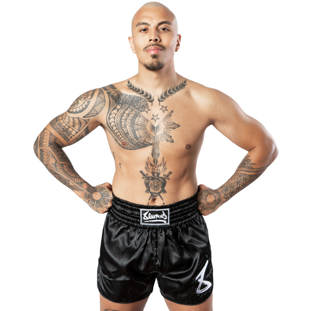 8 WEAPONS Strike Shorts, black-white, S