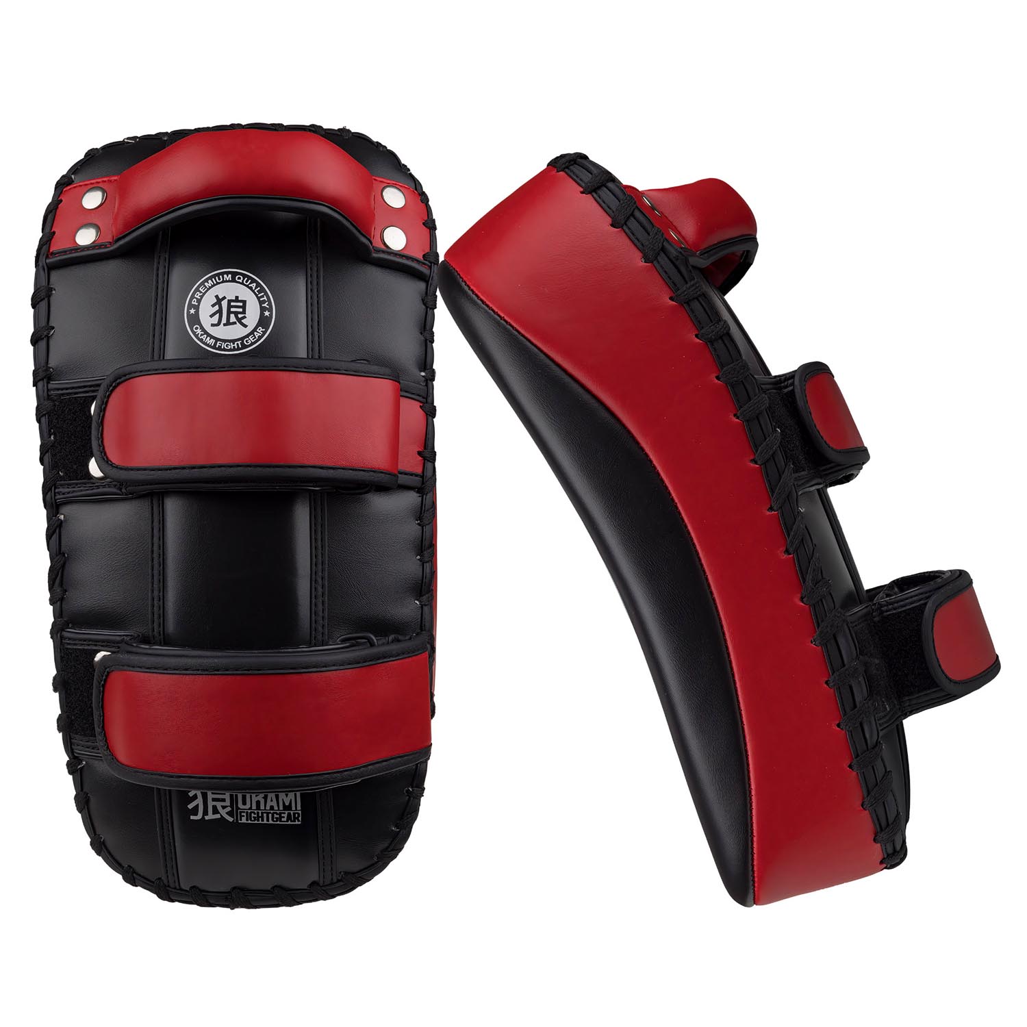 OKAMI Kicking Pads, Gym, Series, black-red