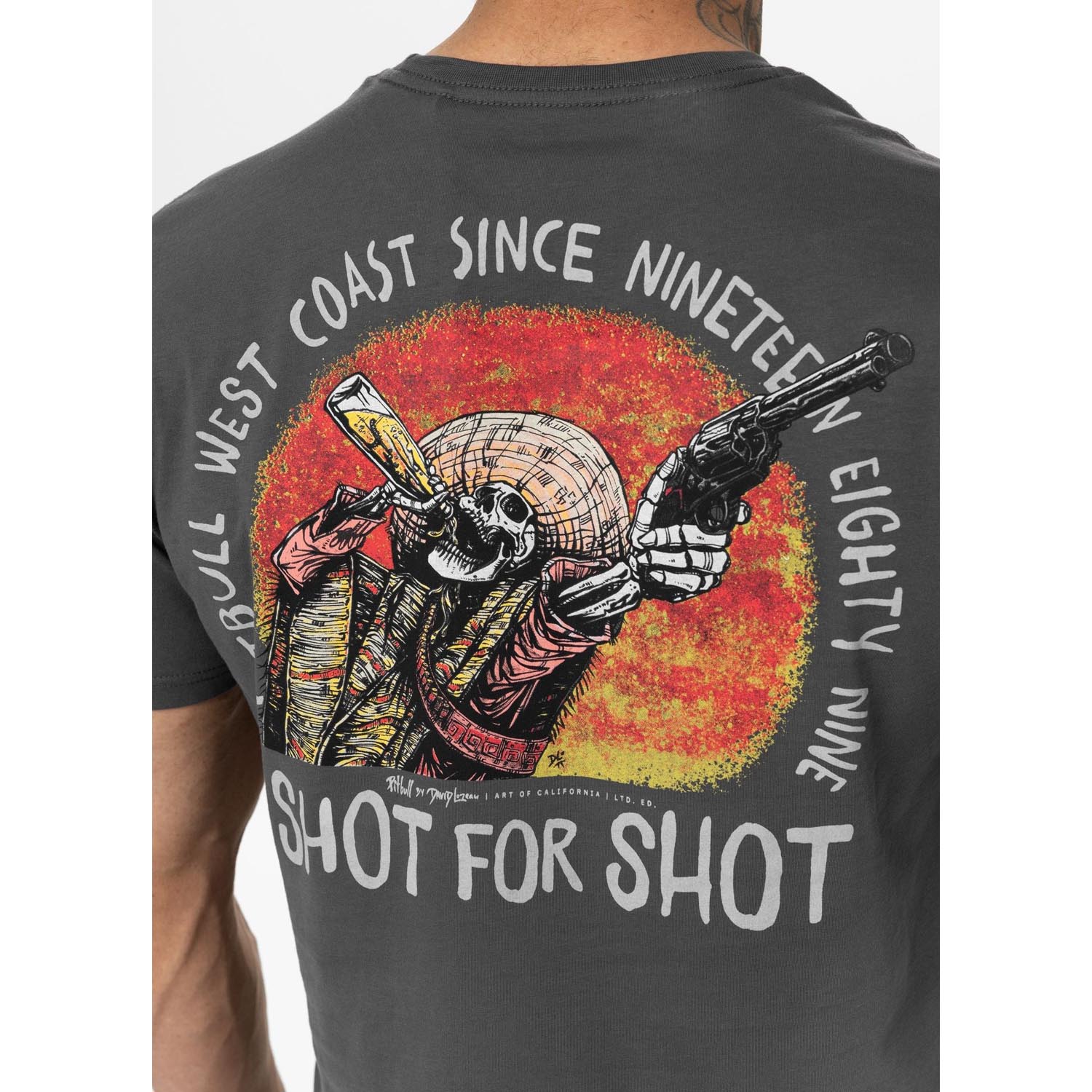 Pit Bull West Coast, T-Shirt, Shot For Shot, grey, XXXL