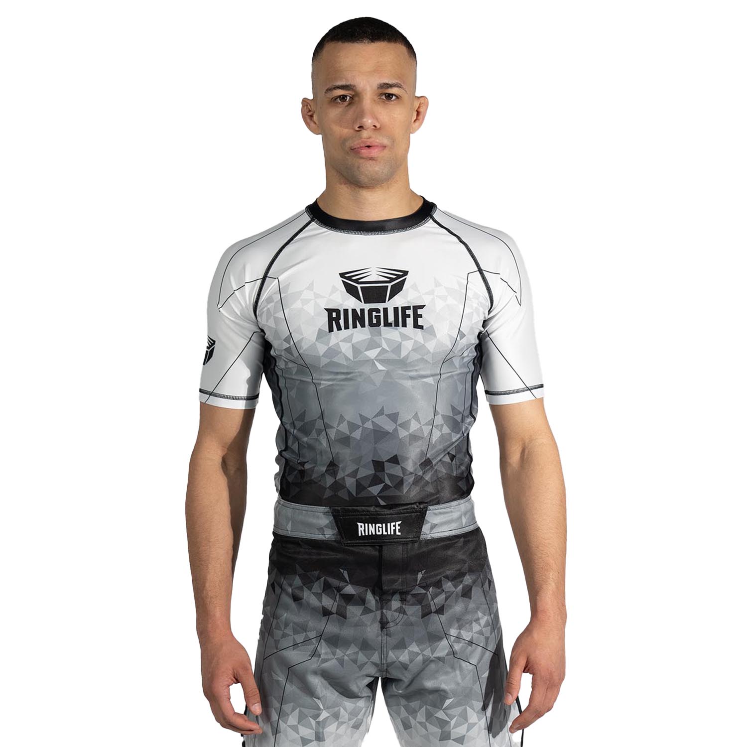 RINGLIFE Rashguard S/S - Transition black-white XL