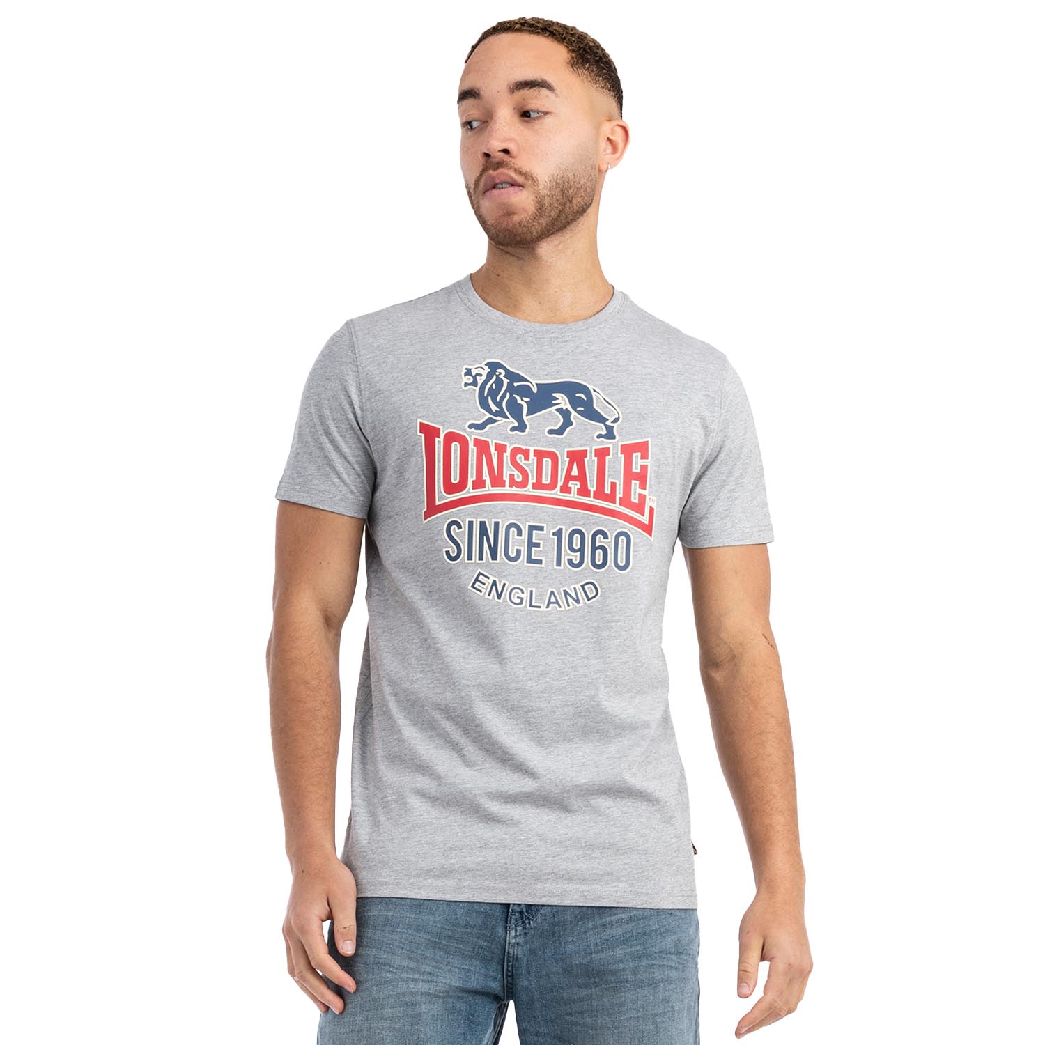 Lonsdale T-Shirt, Gonfirth, grey, S