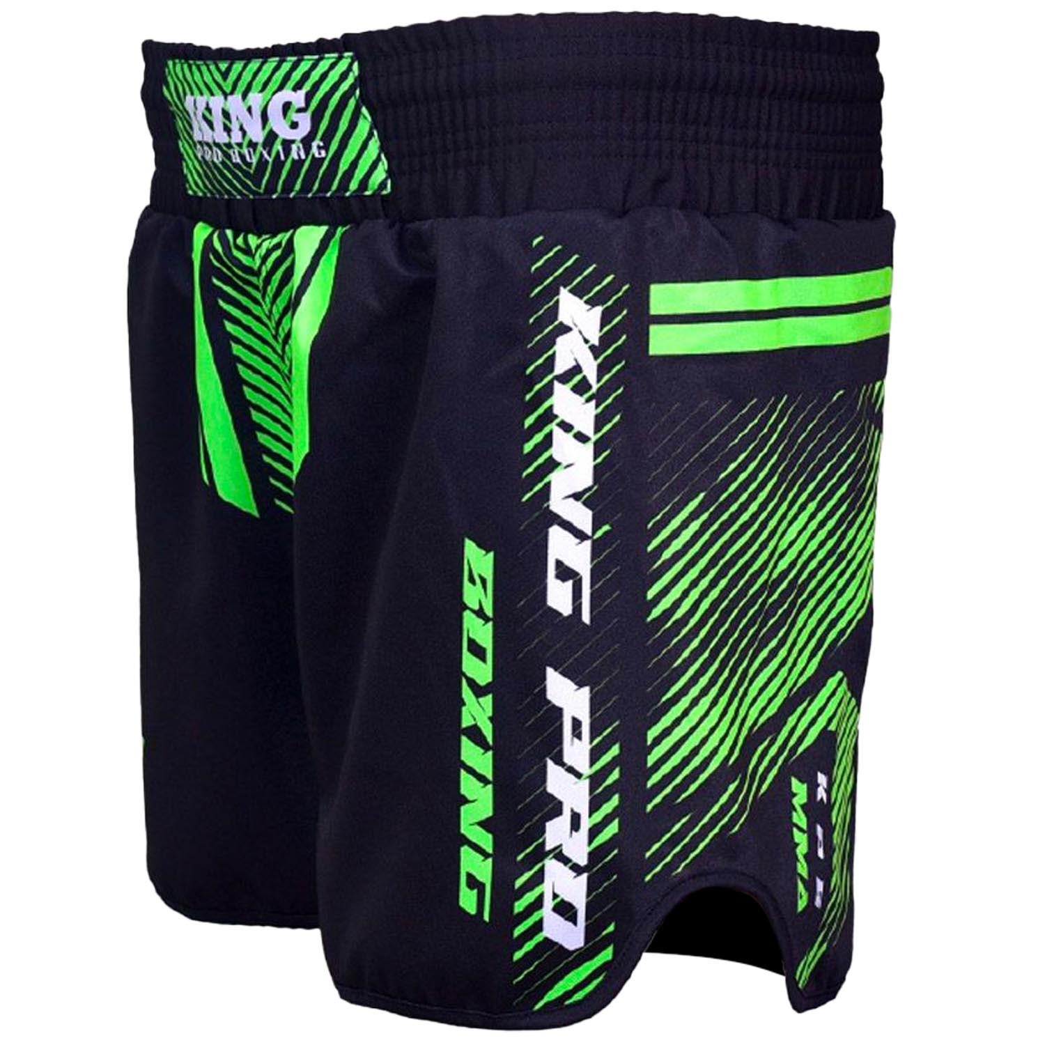 KING PRO Boxing MMA Fight Shorts, Legion 3, schwarz-grün, L
