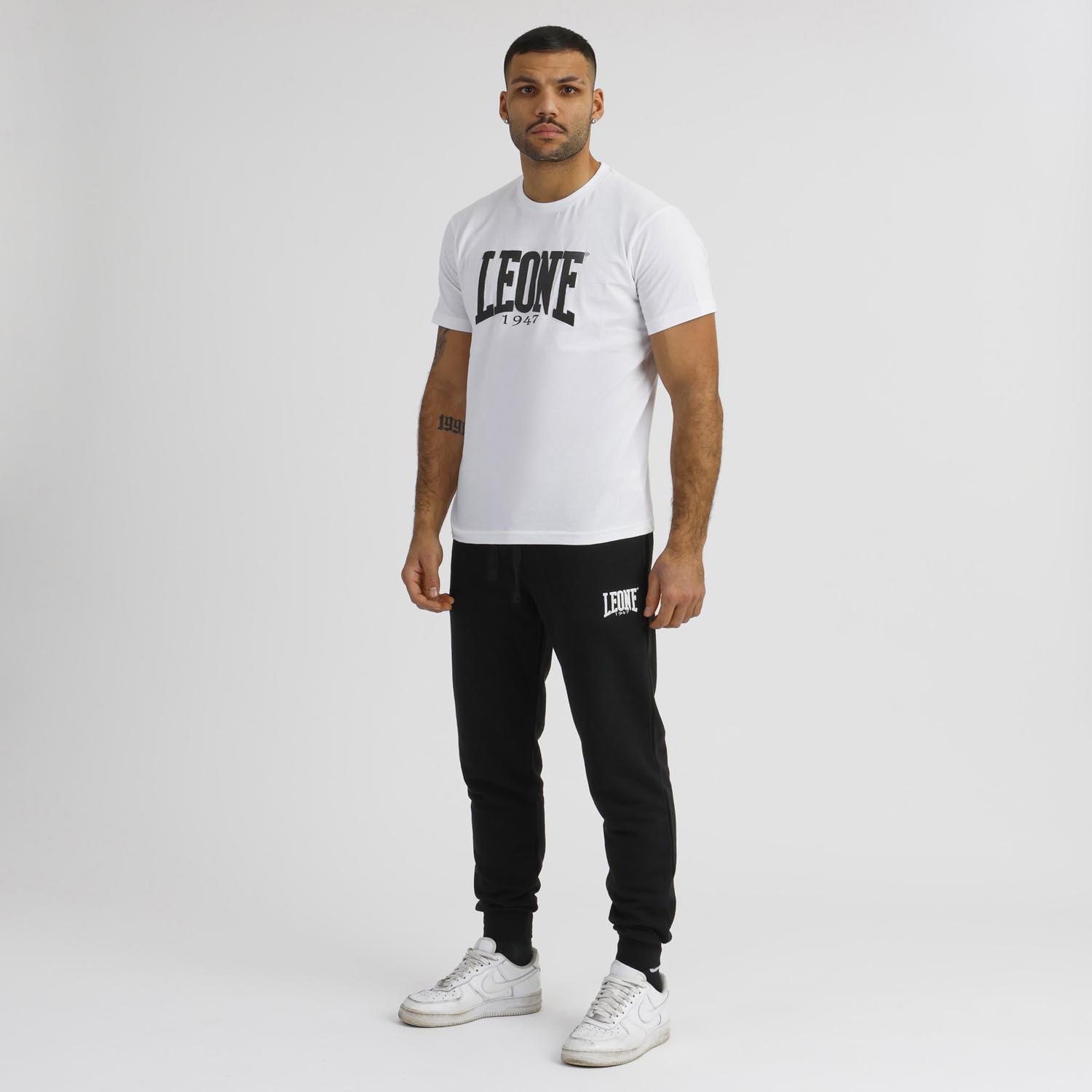 LEONE T-Shirt, Boxing, white-black, M