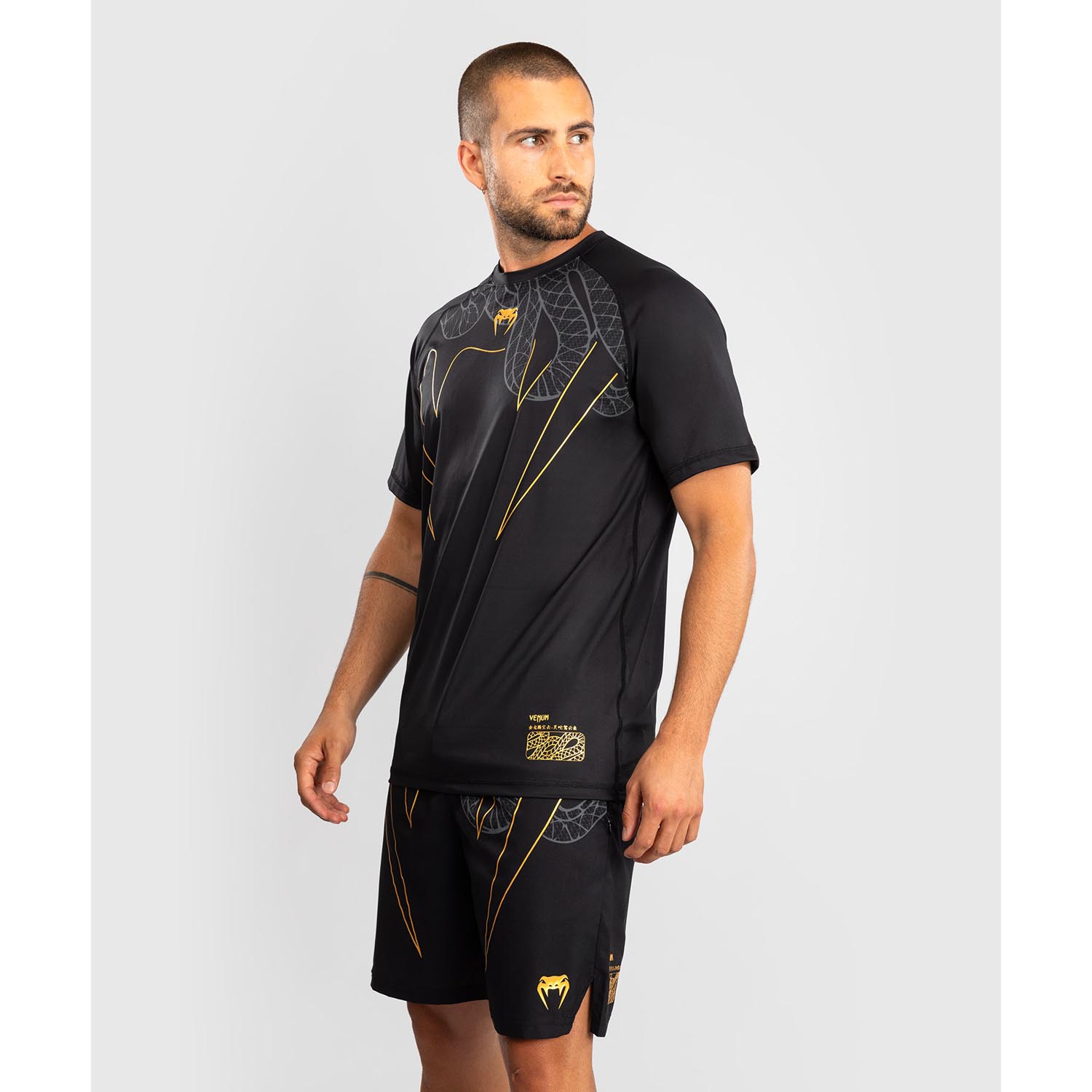 VENUM Dry Tech T-Shirt, Serpenti, black-silver-gold, XXL