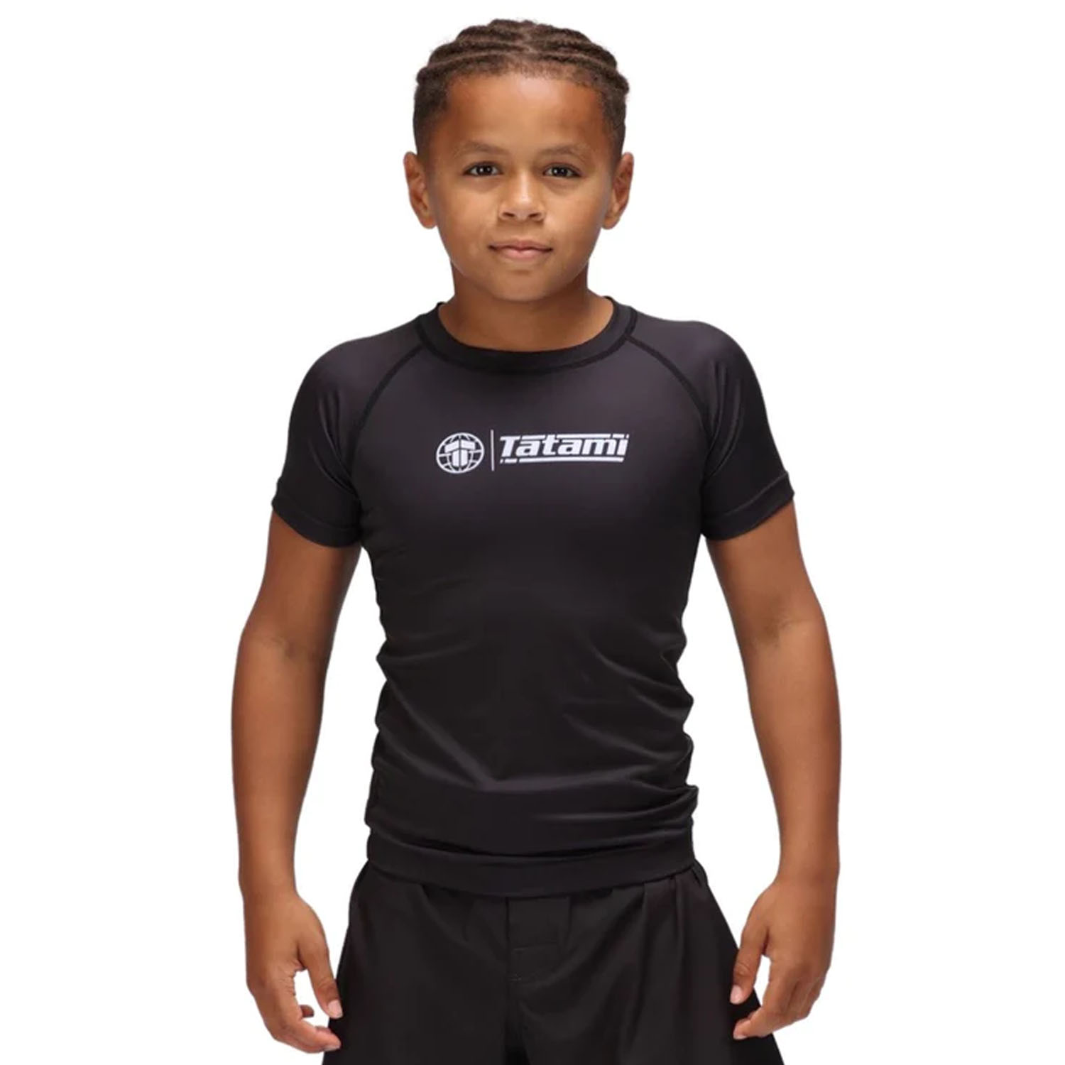 Tatami Rashguard, S/S, Kids, Impact, black, 9-11 J.