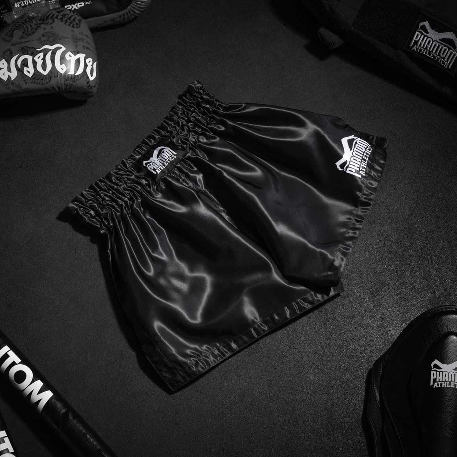 Phantom Athletics Muay Thai Shorts, Team, schwarz, XXL